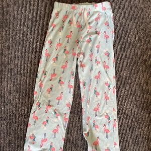 Used cute flamingo print pajama bottom